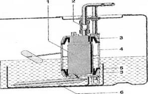 Elektricna pumpa u rezervoaru, sa oblogm za zastitu od buke