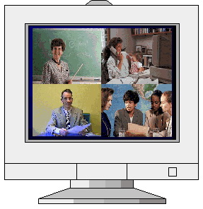 Prikaz sugovornika multi-point video konferencije