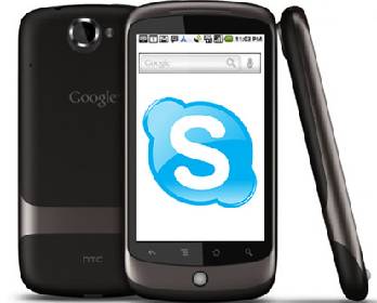 Android telefon sa programom Skype