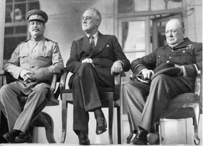Churcill, Roosevelt i Staljin