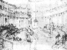Crtež zasjedanja Sabora 1861.