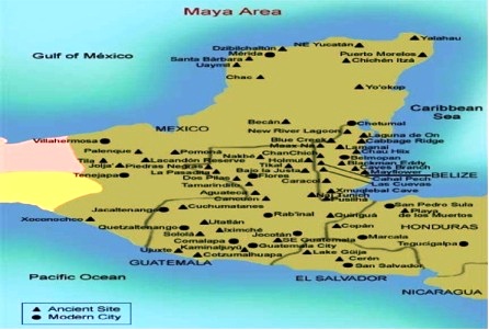 Podrucje koje je naseljavla civilizacija Maja