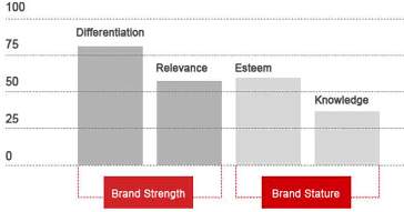 Prikaz Brand Asset Valuator i njegovih elemenata