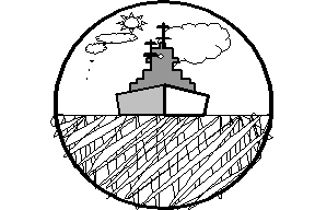 Brod na horizontu posmatran kroz durbin 