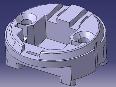 Model kucišta spreman za modeliranje alata za njegovu izradu